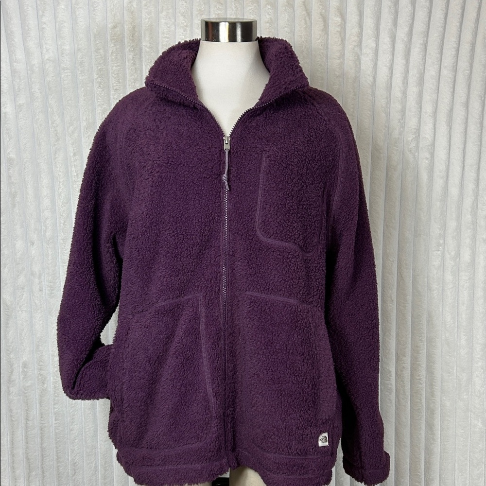 The North Face Women's purple Ridge Fleece Full Zip Jacket Size XL